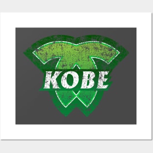 Kobe Municipality Japanese Symbol Distressed Posters and Art